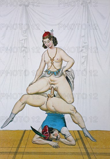 Erotic scene from the Victorian era