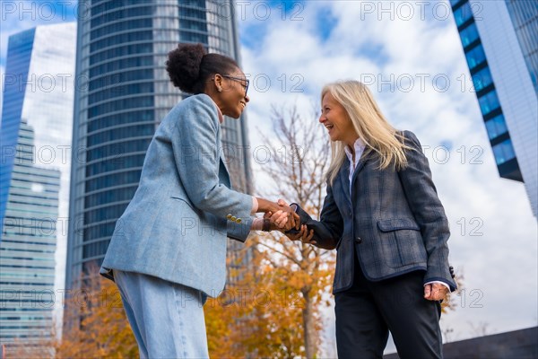 Multi-ethnic businesswomen and executives