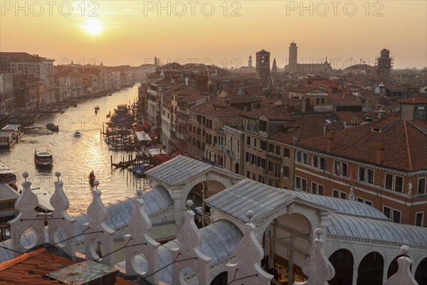 View of the Grand Canal from the terrace of the Fondaco dei Tedeschi
