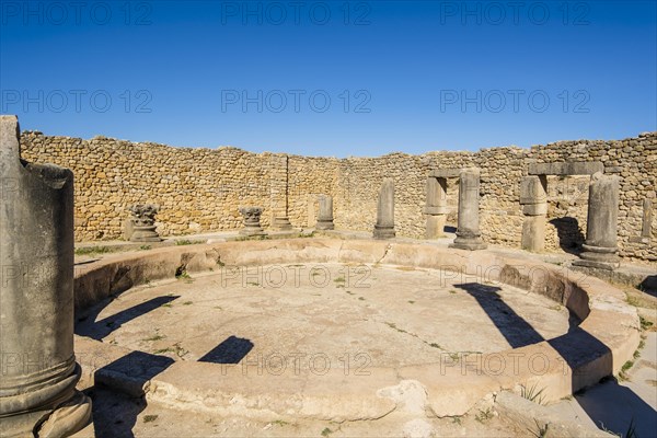 Well-preserved roman ruins in Volubilis