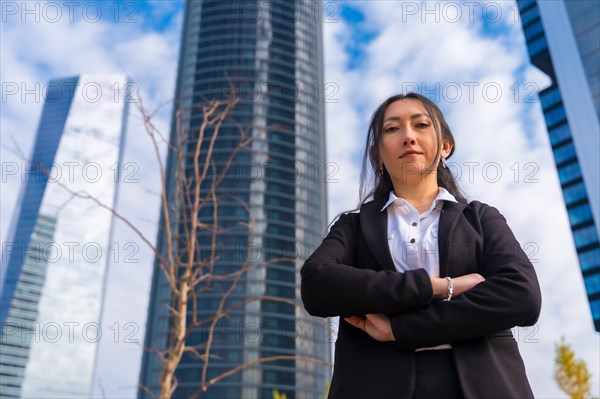 Corporate portrait of latin businesswoman