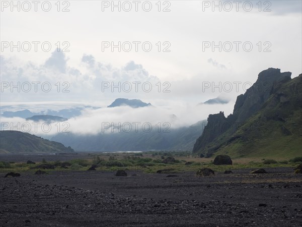 Hilly volcanic landscape