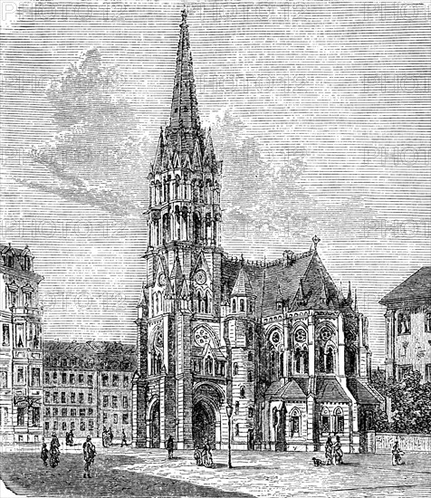 St. John's Church in Dresden in 1870