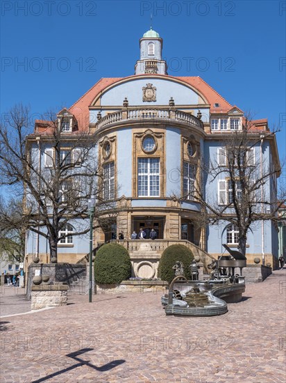 Blue Town Hall and Musicians' Fountain