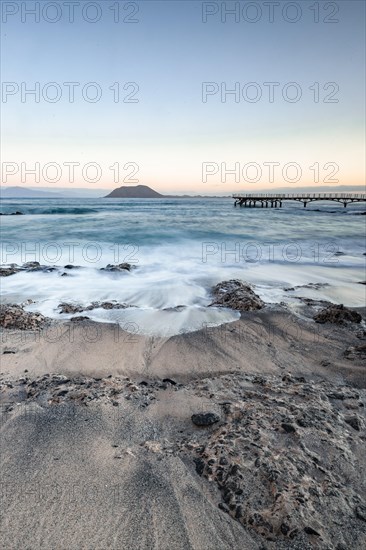 Sunrise at the coast near Corralejo