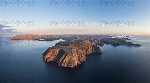 Panorama of the cliffs of the North Cape