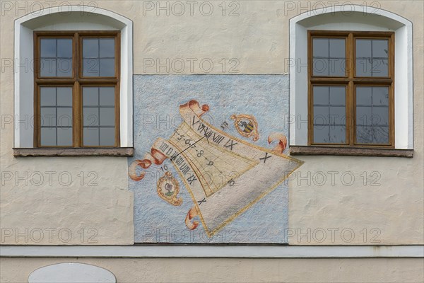 Sundial at the monastery abbey