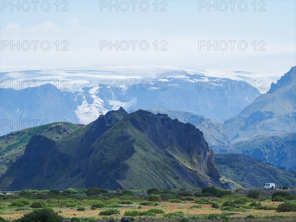 Hilly volcanic landscape