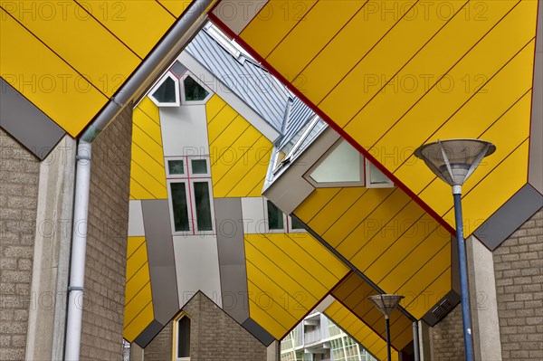 Detail residential building cubic houses