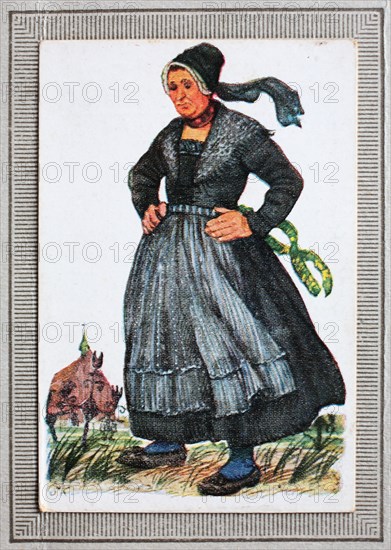 Traditional costumes in Germany in the 19th century