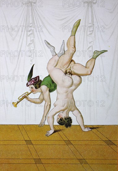 Erotic scene from the Victorian era