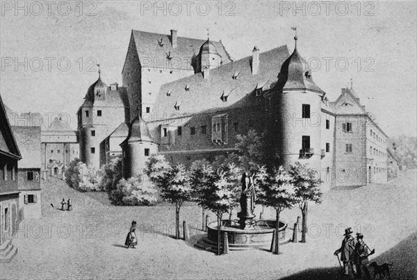 Historical view of Thurnau Castle