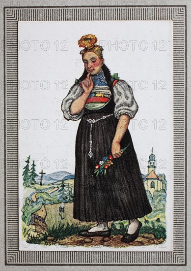 Traditional Costumes in 19th century Germany