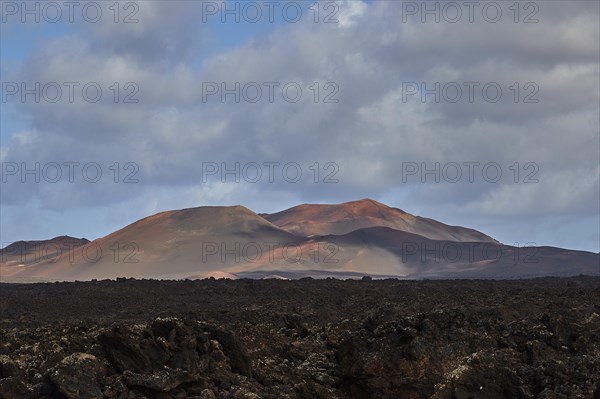 Multicoloured lava mountains