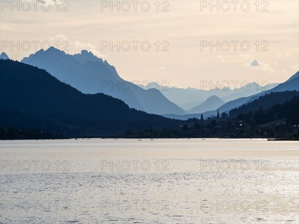 Evening atmosphere at Lake Weissensee