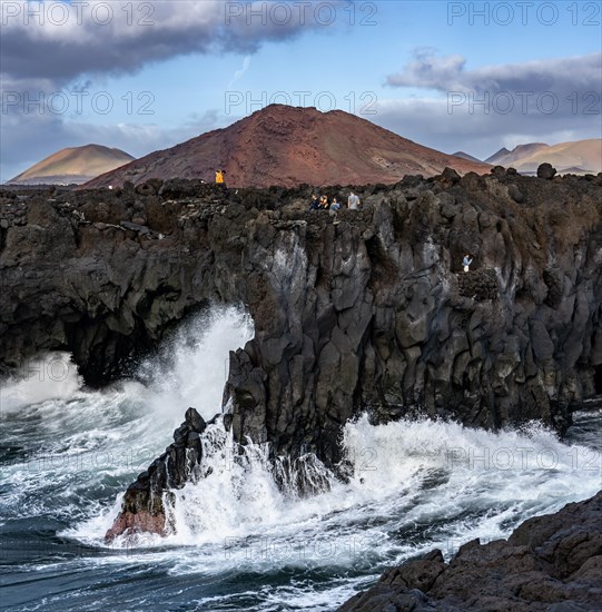 Cliffs on the Atlantic Ocean in Los Hervideros