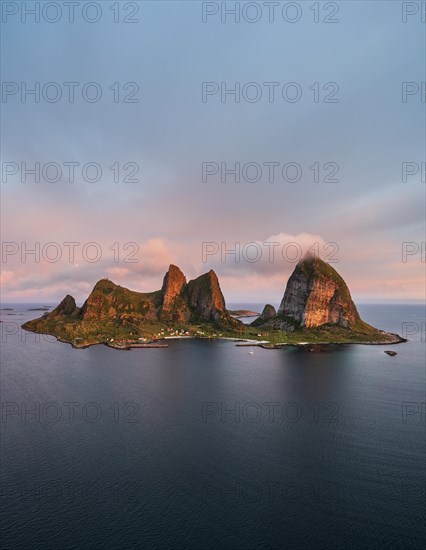 Aerial view of Traena Island