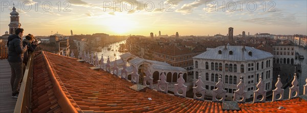 View of the Grand Canal from the terrace of the Fondaco dei Tedeschi