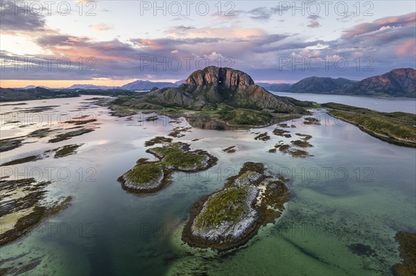 Mount Torghatten with hole in the mountain