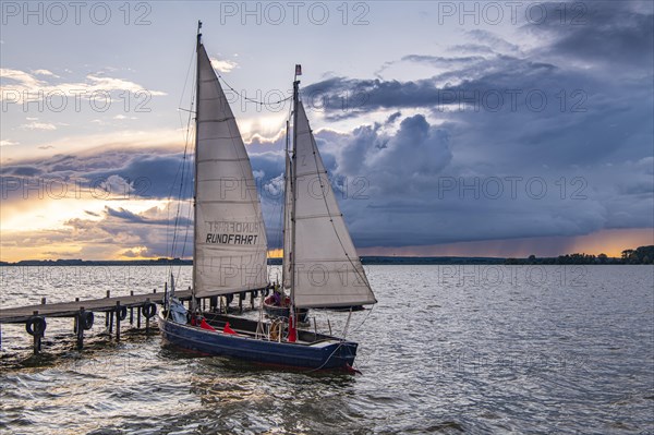 Sailing boat on Lake Duemmer