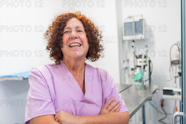 Portrait of a female veterinarian at the veterinary clinic