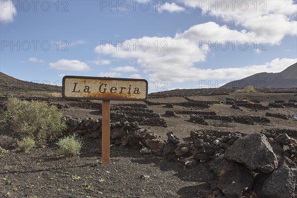 La Geria sign