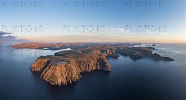 Panorama of the cliffs of the North Cape