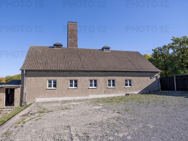 Crematorium building at the former beech forest concentration camp