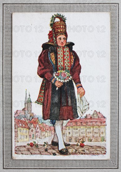 Traditional costumes in Germany in the 19th century