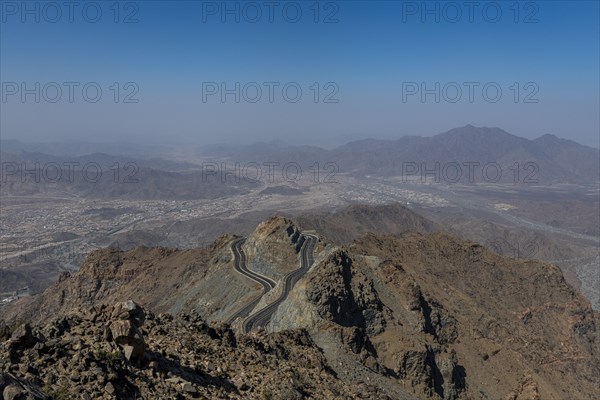 Al Hada road inbetween the mountains