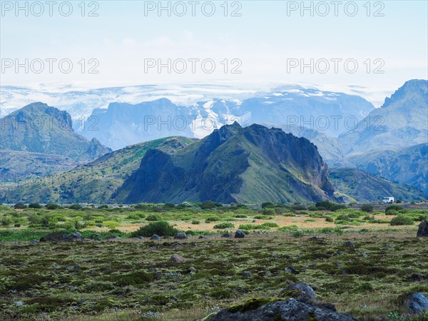 Hilly volcanic landscape