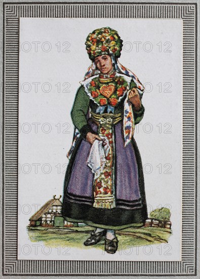 Traditional costumes in Germany in the 19th century