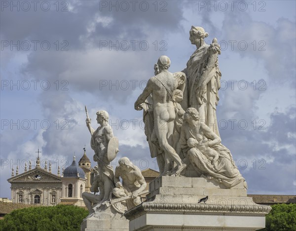 Statues at the Victor Emanuel Monument Altare della Patria