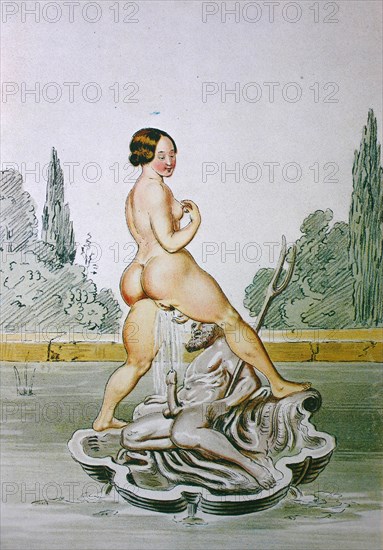 Erotic scene from the Victorian era