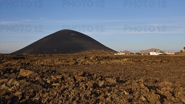 Brown lava fields