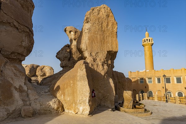 Mosque at the Al Qarah mountain