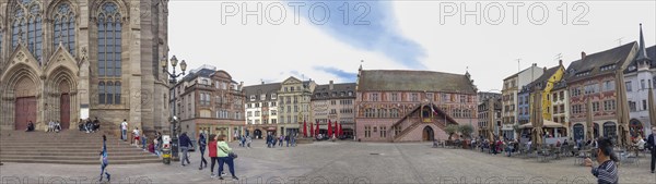 Panoramic photo of the Catholic Church of St. Stephen