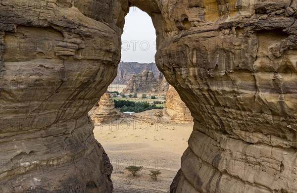 Giant hole in the rock