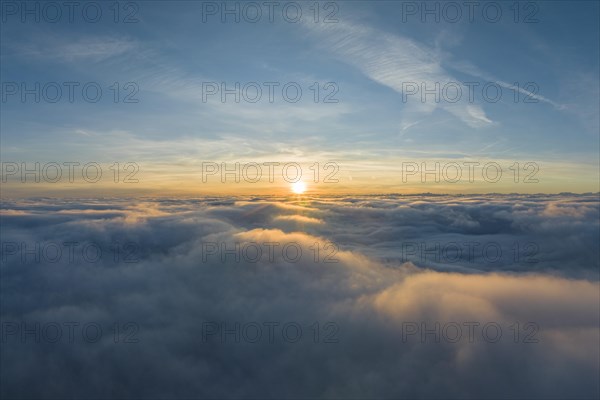 Aerial view of a sunrise