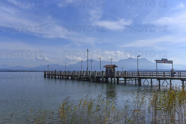 Gstadt boat landing stage. Chiemsee