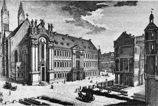 Historical view of the residence in Eichstaett