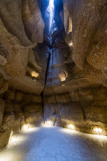 Cave at Al Qarah mountain