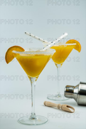 Freshly squeezed natural orange cocktail