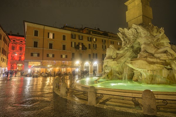 Fountain of Four Streams in Piazza Navona