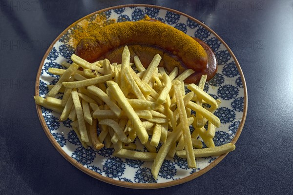 Currywurst with french fries