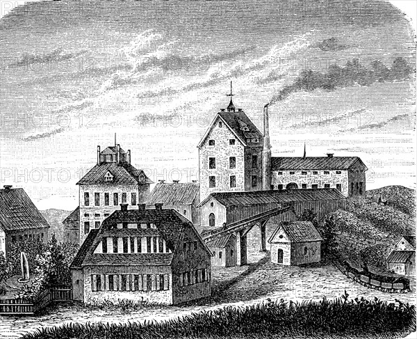 The Abraham Shaft near Freiberg in 1870