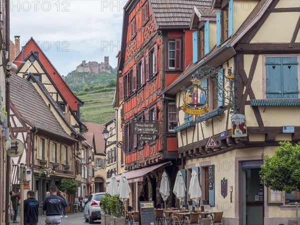 Old colourful half-timbered houses in the centre of the old town