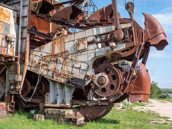 Lignite Excavator Giants at the Ferropolis Industrial Heritage Open-Air Museum