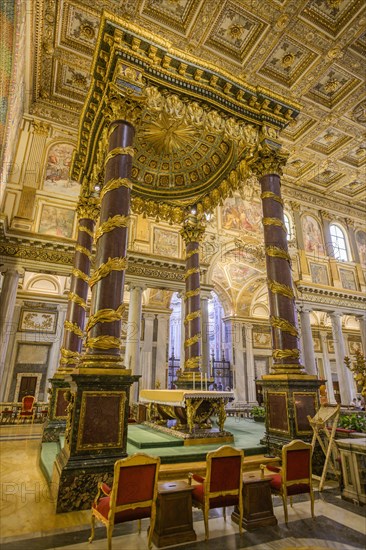 Canopy over the papal altar