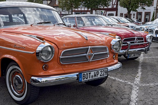 Vintage Borgward Isabella de Luxe Combi with white band tyres